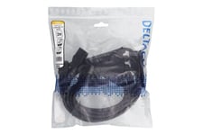 DELTACO DEL-113D - strömdelare - IEC 60320 C14 till power IEC 60320 C13 - 2 m