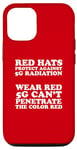 Coque pour iPhone 14 Pro Wear Red to Avoid 5G Radiation Internet Comments and Meme