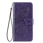 VGANA Case for Xiaomi Redmi 9AT, Premium Leather Wallet Case Flip Cover. Purple
