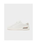 Hugo Boss Mens Clint Tenn Trainers in White Faux Leather - Size UK 6