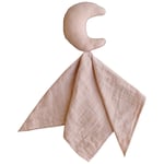 Mushie Lovely Snuttefilt Med Måne Blush | Beige | 0-3