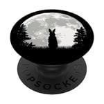 Hare hunter forest walker moonshine PopSockets Swappable PopGrip