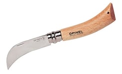 Opinel Couteau de Jardinier, Inoxydable, Manche en Bois de hêtre, Longueur Manche 11 cm