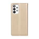 Samsung Galaxy A53 5G - Exklusivt Praktiskt Plånboksfodral Guld