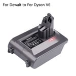 Pour Dewalt à V6 - Adaptateur de batterie pour Dewalt, 18V, 20V, Eddie ion, batterie pour Dyson, utilisation