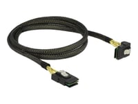 Delock - Intern Sas-Kabel - Sas 6Gbit/S - Mini-Sas (Sff-8087) (Hane) Till Mini-Sas (Sff-8087) (Hane) - 1 M - 90° Kontakt