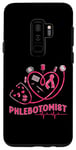 Coque pour Galaxy S9+ Cœur de Phlébotomiste Phlebotomy Nurse Tech Gift Valentines