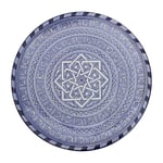 Moroccan Large Ceramic Plate Platter Serving Dish Handmade Hand Painted in Fez Blue from Morocco 35 cm / 14 inches (FP4)