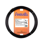 Anguilla – Passe-câble interchangeable Nylon 4 mm 15 m Noir