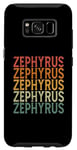 Coque pour Galaxy S8 Retro Sur Mesure Prénom Nom Zephyrus