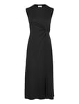 Dresses Knitted Knälång Klänning Black Esprit Casual