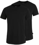 Jockey American 100% Cotton Crew Neck T-shirt Twin Pack In Black 3xl 4xl 5xl 6xl