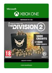 Code de téléchargement Tom Clancy's The Division 2 Pack de 6500 Crédits Premium Xbox One