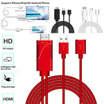 Usb To Hdmi 4k Hd 1080p Hdtv Tv Av Adapter Cable Cord For Iphone Xs /xs Max/xr