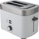 Zanussi T4tec 2 Slice Compact Toaster White silver Finish 780W