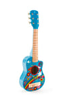 Hape - Guitare Flower Power - Guitare à 6 Cordes Nylon - Instrument de Musique en Bois - Jouet Enfant dès 3 ans - Jeu d'Éveil Musical pour Fille et Garçon - Jouet Éducatif