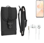 Holster for Realme C31 + EARPHONES belt bag pouch sleeve case Outdoor Protective