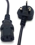Netagon IEC Mains Power Lead Cord to 3 Pin UK Plug 5A C13 Cable | For use with Projectors, PC, Monitor, Computers, Amplifiers, DJ Equipment.... | Available in 0.5m, 1m, 1.5m & 2m (0.5m Long)