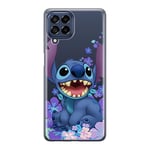ERT GROUP mobile phone case for Samsung M53 5G original and officially Licensed Disney pattern Stitch 001 optimally adapted to the shape of the mobile phone, partially transparent