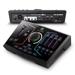 M-GAME RGB Dual USB Audio Interface Mixer for Streaming and Gaming with XLR Mic, Headset, and Optical in, Voice FX, Sampler, RGB Lights and Software, RGB Dual - Black
