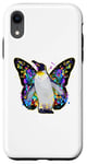 iPhone XR Penguins can fly colorful butterfly wings penguin Case