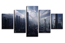 104Tdfc Star Wars Stormtrooper Darth Vader Sith Force Canvas Picture -5 Piece Wall Art for Home Wall Decor Modular 5 Pieces Painting Living Room Home Decor Picture