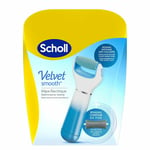 Scholl® Velvet Smooth™ Râpe Electrique Pieds Exfoliante & Contour Bleu