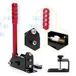 aikeec Frein à Main USB 64 Bits PC Frein à Main Capteur à Effet Hall pour PC Widows Sim Racing Games G25 G27 G29 T500 FANATECOSW Dirt Rally (avec Pince, Rouge)