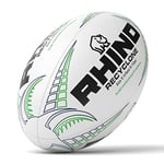 Rhino Recyclone Ballon de Rugby Blanc Taille 3