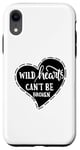 Coque pour iPhone XR Wild Hearts Can't Be Broken Citation inspirante