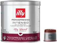 Illy Coffee, Intenso Espresso Coffee Capsules, Dark Roast, 100% Arabica Coffee,