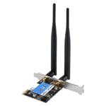 Goshyda PCI Express Network Adapter, Dual Band PCI Express Adapter with Speed up to 433Mbps 2.4G/5G Bluetooth 4.0 Wi-Fi Adapter Network Card, PCIE Network Card for Desktop Computers