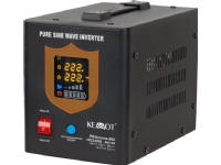 KEMOT PROsinus-500 emergency power source with pure sine wave inverter and charging function 12V 230V 800VA / 500W - black color