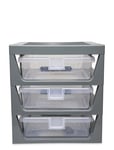 Lego 3-Drawer Storage Rack Home Kids Decor Storage Storage Boxes Grey LEGO STORAGE