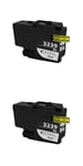2 Non OEM Black Ink cartridge To Replace Brother LC3239XL HL-J6000DW,HL-J6100DW