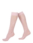 Rosa Lace Knee-Highs Lingerie Socks Knee High Socks Pink Swedish Stockings