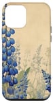 Coque pour iPhone 12 mini Fleur vintage Bluebonnet