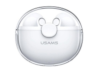 USAMS Bluetooth 5.1 TWS BU-serien trådløse hodetelefoner hvit/hvit BHUBU01