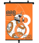 Star Wars BB8 - Rullbart Solskydd för Bil Orange 36x45 cm