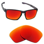 Hawkry Polarized Replacement Lenses for-Oakley Sliver F Sunglass Orange Red