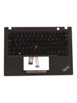Lenovo Lite-On - notebook replacement keyboard - with Trackpoint - QWERTZ - German - black - with top cover - Kannettavan tietokoneen näppäimistö - vaihtoon - Saksa - Musta