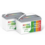 Redodo - Batterie LiFePO4 12V 100Ah Cycle Profond Batteries Lithium-Fer-Phosphate Rechargeable, bms 100A Intégré, Bateaux, Camping-Cars, Maison
