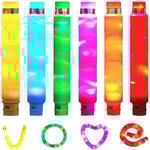 12-pack (2 set) LED-ljusstavar, festpresenter, stora lysstavar