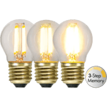 Klotlampa E27 821 4W Soft glow 3-steg memory