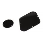 Gibson Les Paul Control Plate & Switch Plate Cavity Cover Set w/ Screws (Black)