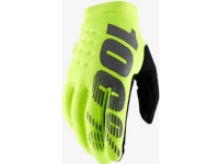 100% Hansker 100% BRISKER Youth Glove fluo gul str. M (håndlengde 149–159 mm) (DWZ)