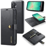 DG.MING Samsung Galaxy A26 Plånboksfodral med avtagbart skal, Black
