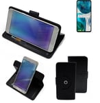 For Motorola Moto G52 protective case black cover bag wallet flipstyle Case Cove