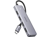 HUB USB Ugreen Adapter 4w1 UGREEN Hub USB-C do 4x USB 3.0 + USB-C (szary)
