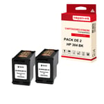 NOPAN-INK - x2 Cartouches compatibles pour HP 304 XL 304XL Noir pour HP DeskJet 2620 2630 2632 2633 3720 3733 3735 3750 3760 3762 Ink Advantage 3700